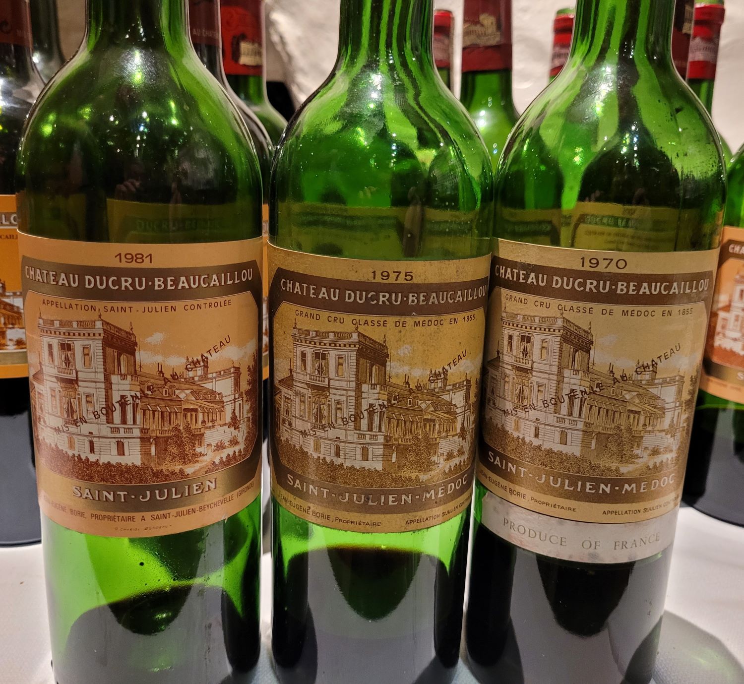 Duru Beaucaillou november 2022 three vintages